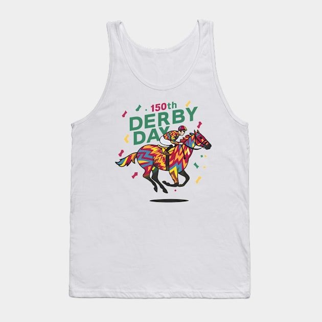 Derby Horse Racing 150th Derby Day May 4, 2024 Tank Top by Pikalaolamotor